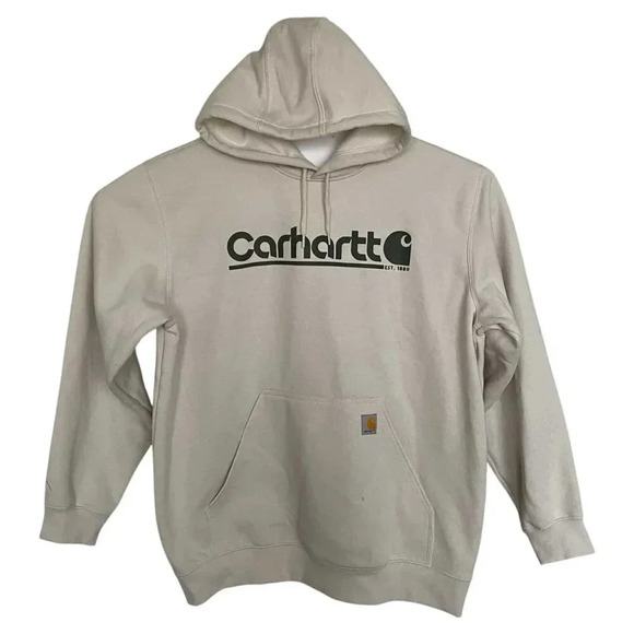Carhartt Rain Defender Size XL Men's Midweight Logo Graphic Sweatshirt Hoodie - Picture 1 of 4